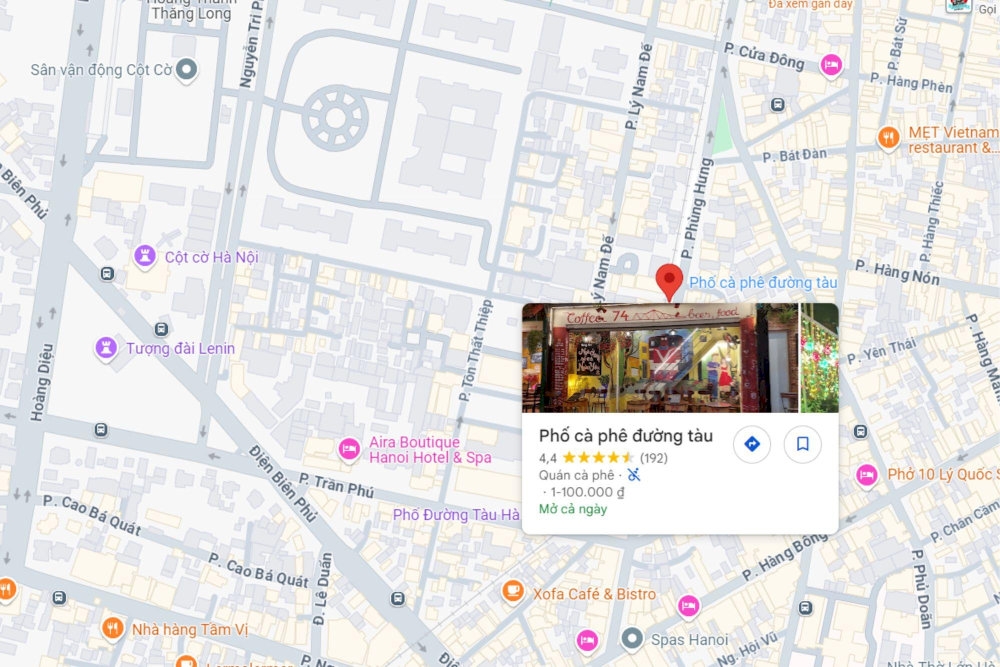 Train Street's location can easily be found on Google Maps (Source: Internet)